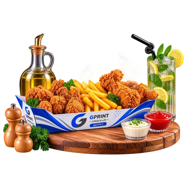 ظرف داخل سالن/ایندربرد300گرم/رنگ